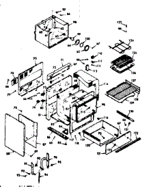 Lower Body Section parts for Kenmore Range 103.9867343 (1039867343, 103 9867343) from AppliancePartsPros.com