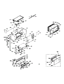 Upper Body Section parts for Kenmore Range 103.9867343 (1039867343, 103 9867343) from AppliancePartsPros.com