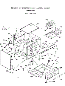 Body Section parts for Kenmore Range 911.9248012 (9119248012, 911 9248012) from AppliancePartsPros.com