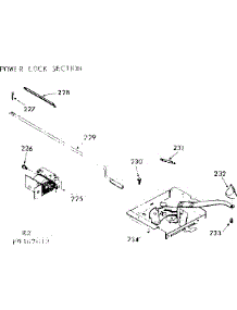 Power Lock Section parts for Kenmore Range 103.9367612 (1039367612, 103 9367612) from AppliancePartsPros.com