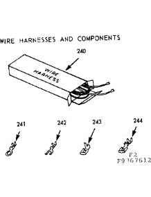 Wire Harnesses And Components parts for Kenmore Range 103.9367612 (1039367612, 103 9367612) from AppliancePartsPros.com