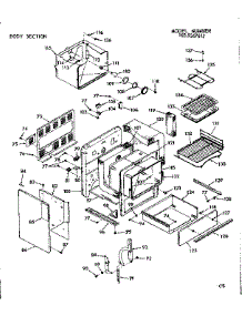 Body Section parts for Kenmore Range 103.9367612 (1039367612, 103 9367612) from AppliancePartsPros.com