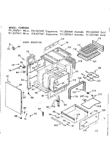 Body Section parts for Kenmore Range 911.9277461 (9119277461, 911 9277461) from AppliancePartsPros.com