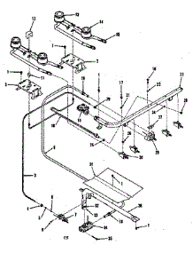 Burner Section parts for Kenmore Range 911.7148510 (9117148510, 911 7148510) from AppliancePartsPros.com