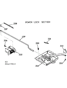 Power Lock Section parts for Kenmore Range 103.6427612 (1036427612, 103 6427612) from AppliancePartsPros.com