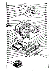 Oven & Broiler Doors & Locking System parts for Kenmore Range 103.7377000 (1037377000, 103 7377000) from AppliancePartsPros.com