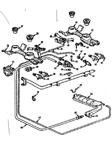 Burner Section parts for Kenmore Range 103.7156314 (1037156314, 103 7156314) from AppliancePartsPros.com
