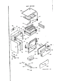 Body Section parts for Kenmore Range 911.9117510 (9119117510, 911 9117510) from AppliancePartsPros.com