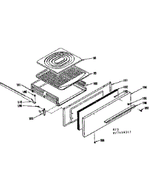 Broiler Section parts for Kenmore Range 119.7458311 (1197458311, 119 7458311) from AppliancePartsPros.com