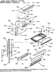 Upper Oven Pedestal Section parts for Kenmore Range 103.9877912 (1039877912, 103 9877912) from AppliancePartsPros.com