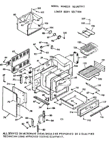 Lower Body Section parts for Kenmore Range 103.9877912 (1039877912, 103 9877912) from AppliancePartsPros.com