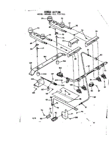 Burner Section parts for Kenmore Range 911.7157911 (9117157911, 911 7157911) from AppliancePartsPros.com