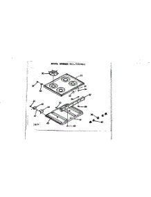 Main Top Section parts for Kenmore Range 911.7157911 (9117157911, 911 7157911) from AppliancePartsPros.com