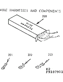 Wire Harnesses And Components parts for Kenmore Range 911.9107912 (9119107912, 911 9107912) from AppliancePartsPros.com