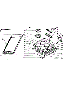 Main Top Section parts for Kenmore Range 103.7746860 (1037746860, 103 7746860) from AppliancePartsPros.com