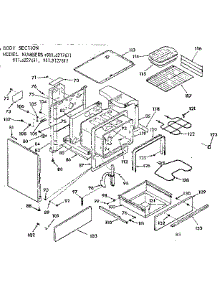 Body Section parts for Kenmore Range 911.6217611 (9116217611, 911 6217611) from AppliancePartsPros.com