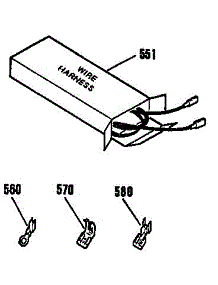 Wire Harness And Components parts for Kenmore Range 911.4553590 (9114553590, 911 4553590) from AppliancePartsPros.com