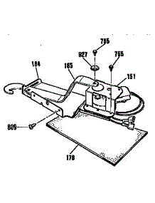 Door Lock Section parts for Kenmore Range 911.4553590 (9114553590, 911 4553590) from AppliancePartsPros.com