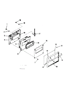 Lower Oven Door Section parts for Kenmore Range 278.4298490 (2784298490, 278 4298490) from AppliancePartsPros.com