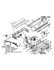 Control Panel parts for Kenmore Range 103.4267064 (1034267064, 103 4267064) from AppliancePartsPros.com