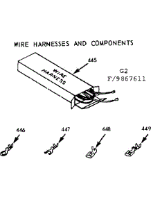 Wire Harnesses And Components parts for Kenmore Range 103.9867661 (1039867661, 103 9867661) from AppliancePartsPros.com