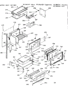 Upper Body Section parts for Kenmore Range 103.9867661 (1039867661, 103 9867661) from AppliancePartsPros.com