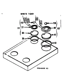 Minute Timer parts for Kenmore Range 119.9646640 (1199646640, 119 9646640) from AppliancePartsPros.com