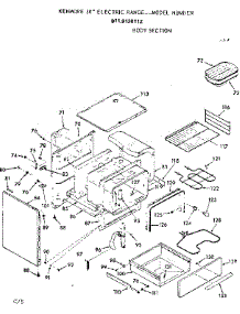 Body Section parts for Kenmore Range 911.9138112 (9119138112, 911 9138112) from AppliancePartsPros.com