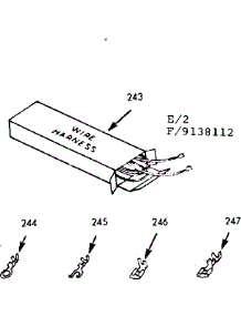 Wire Harnesses And Components parts for Kenmore Range 911.9138112 (9119138112, 911 9138112) from AppliancePartsPros.com