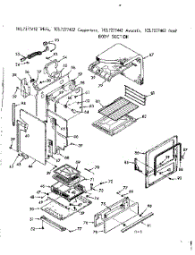 Body Section parts for Kenmore Range 103.7277412 (1037277412, 103 7277412) from AppliancePartsPros.com