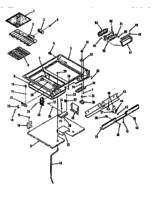 Main Top Section parts for Kenmore Range 103.4688610 (1034688610, 103 4688610) from AppliancePartsPros.com
