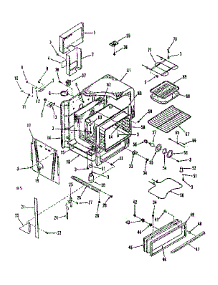 Oven Body Section parts for Kenmore Range 103.4688610 (1034688610, 103 4688610) from AppliancePartsPros.com