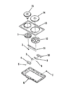 Optional Electric Hob Element Module Kit parts for Kenmore Range 103.4688610 (1034688610, 103 4688610) from AppliancePartsPros.com