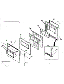 Lower Porcelain Door parts for Kenmore Range 850.4277290 (8504277290, 850 4277290) from AppliancePartsPros.com