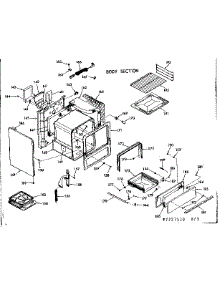 Body Section parts for Kenmore Range 911.7227560 (9117227560, 911 7227560) from AppliancePartsPros.com
