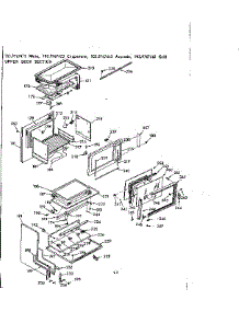 Upper Body Section parts for Kenmore Range 103.9767463 (1039767463, 103 9767463) from AppliancePartsPros.com