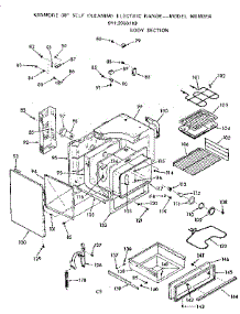 Body Section parts for Kenmore Range 911.9368113 (9119368113, 911 9368113) from AppliancePartsPros.com