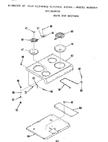 Maintop Section parts for Kenmore Range 911.9368113 (9119368113, 911 9368113) from AppliancePartsPros.com