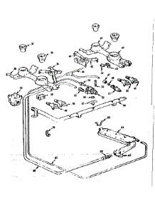 Burner Section parts for Kenmore Range 103.7156304 (1037156304, 103 7156304) from AppliancePartsPros.com