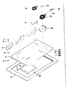 Cook Top Assembly parts for Kenmore Range 143.9007000 (1439007000, 143 9007000) from AppliancePartsPros.com