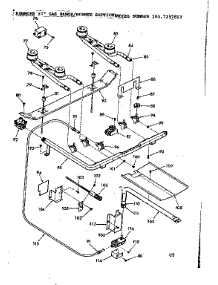 Burner parts for Kenmore Range 103.7297813 (1037297813, 103 7297813) from AppliancePartsPros.com