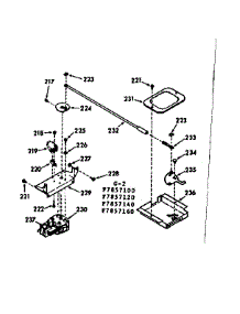 Power Lock Section parts for Kenmore Range 103.7857140 (1037857140, 103 7857140) from AppliancePartsPros.com