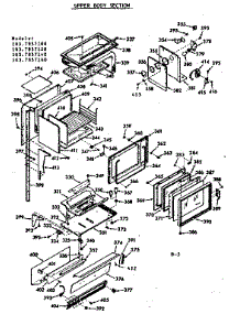 Upper Body Section parts for Kenmore Range 103.7857140 (1037857140, 103 7857140) from AppliancePartsPros.com