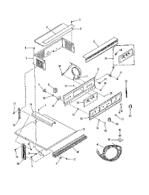 Control Panel Section parts for Kenmore Range 278.4228690 (2784228690, 278 4228690) from AppliancePartsPros.com