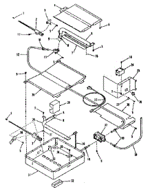 Oven Burner Section parts for Kenmore Range 911.7398710 (9117398710, 911 7398710) from AppliancePartsPros.com