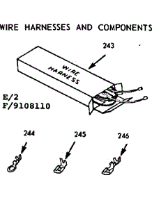 Wire Harnesses And Components parts for Kenmore Range 911.9108111 (9119108111, 911 9108111) from AppliancePartsPros.com