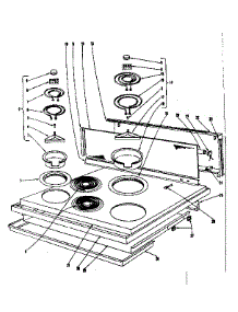 Cook Top Section parts for Kenmore Range 101.905610 (101905610, 101 905610) from AppliancePartsPros.com