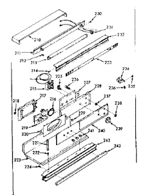 Control Panel Section parts for Kenmore Range 103.3267061 (1033267061, 103 3267061) from AppliancePartsPros.com