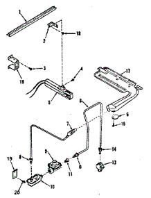 Burner Section parts for Kenmore Range 278.3128810 (2783128810, 278 3128810) from AppliancePartsPros.com