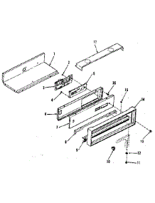Control Panel Section parts for Kenmore Range 278.3128810 (2783128810, 278 3128810) from AppliancePartsPros.com